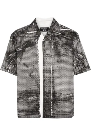 CROQUIS Camisa con estampado gráfico y manga corta