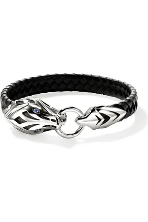 John Hardy Pulsera Naga en plata de ley con zafiro