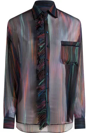 Etro Camisa estampada fruncida