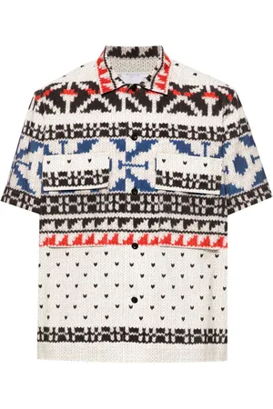 SACAI Camisa con motivo abstracto