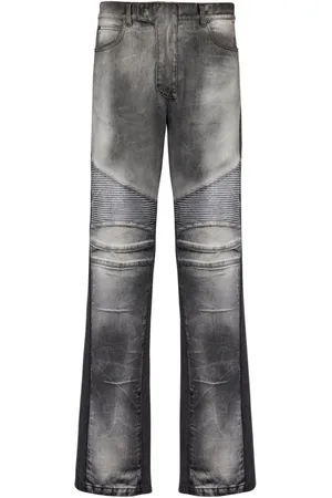 Balmain Vaqueros biker de canalé