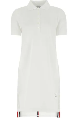 Thom Browne Vestido estilo polo con rayas RWB