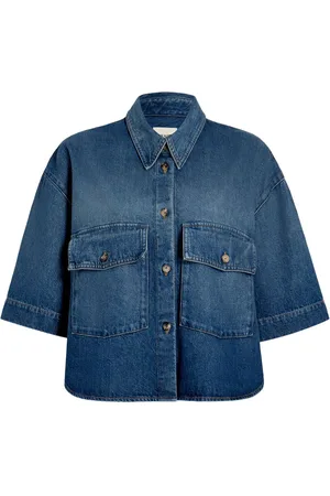 Khaite Camisa vaquera de manga corta