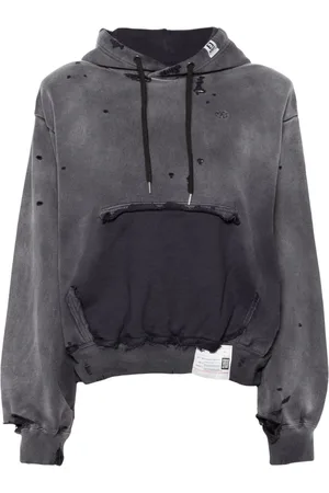 Maison Mihara Yasuhiro Sudadera con efecto envejecido