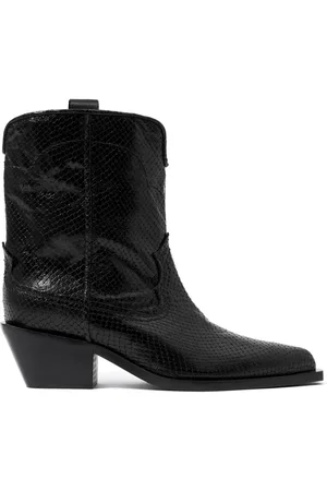 Bimba y Lola Botas estilo cowboy con efecto de piel de serpiente