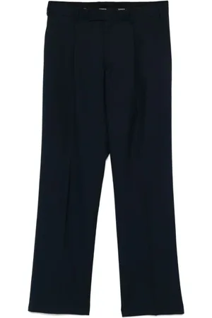 LANEUS Pantalones de vestir lisos