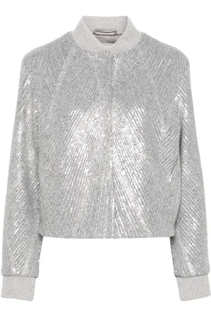 PESERICO SIGN Chaqueta bómber con lentejuelas