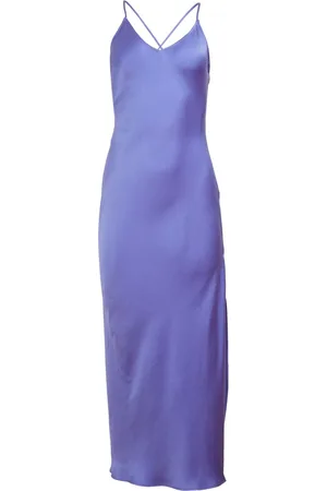 FLEUR DU MAL Slip dress largo de talle alto