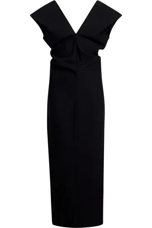 Khaite Vestido con cuello en V