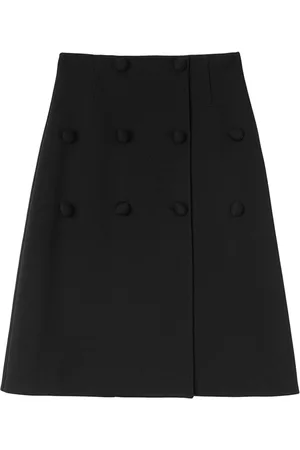 Jil Sander Falda acampanada con botones decorativos