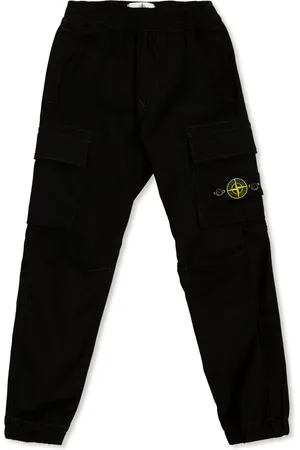 Stone Island Pantalones de chándal con distintivo Compass