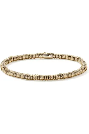John Hardy Pulsera Heishi en oro amarillo de 14 ct
