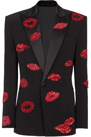 Balmain Chaqueta con beso bordado