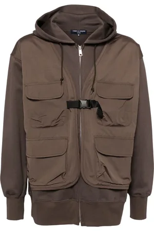 Comme des Garçons Chaqueta con capucha y capas