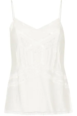ERMANNO SCERVINO Top con ribete de encaje