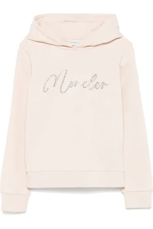 Moncler Sudadera con capucha y logo de strass