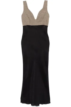 Dorothee Schumacher Vestido largo Checked Seduction