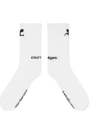 Courrèges Calcetines con logo estampado