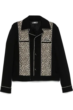 AMIRI Chaqueta con motivo de leopardo
