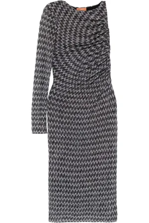 Missoni Vestido midi de punto chevron