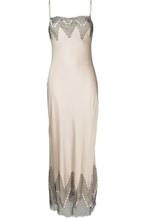 CARINE GILSON Vestido de fiesta con encaje Calais Caudry
