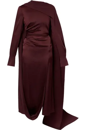 Erdem Vestido largo con detalle drapeado