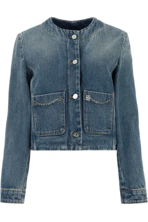 Givenchy Chaqueta vaquera con detalle de cadena