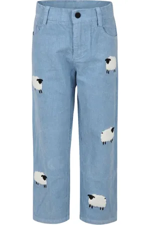 Stella McCartney Pantalones con oveja bordada