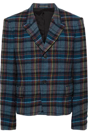 YOHJI YAMAMOTO Blazer a cuadros tartán