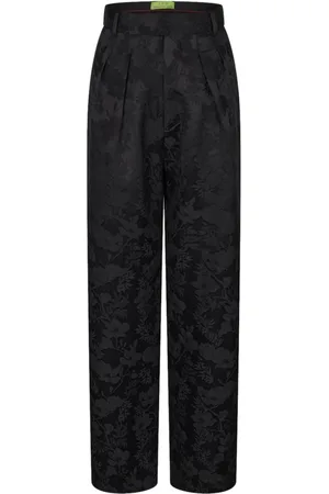 SHANGHAI TANG Pantalones rectos en jacquard