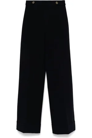 Twin-Set Pantalones cady de talle alto