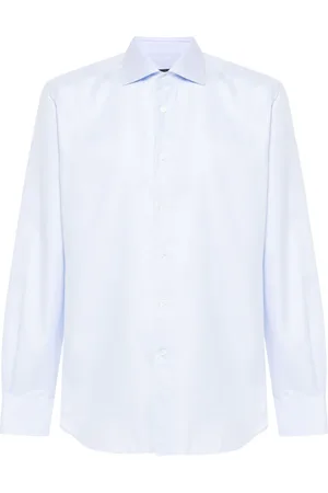 corneliani Camisa con motivo en zigzag