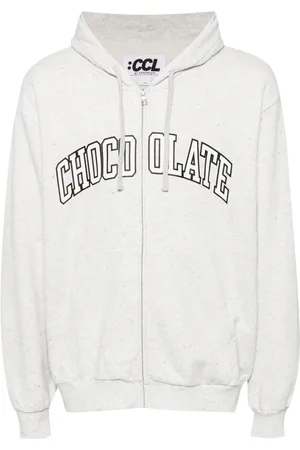 Chocoolate Chaqueta con capucha y logo estampado