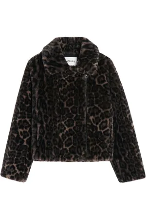 Apparis Chaqueta con estampado de leopardo