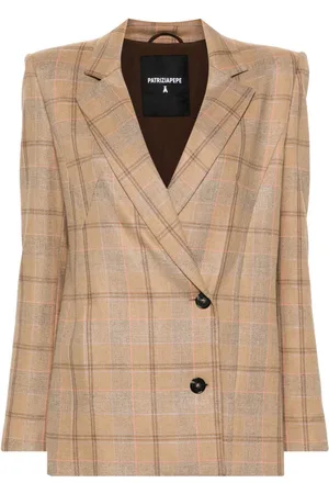 Patrizia Pepe Blazer de lona con logo bordado