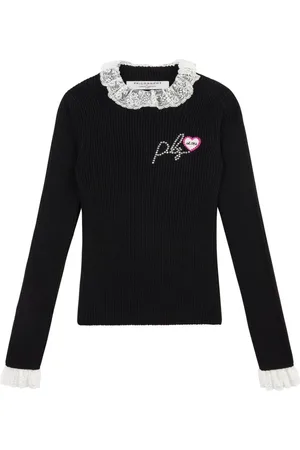 PHILOSOPHY DI LORENZO SERAFINI Top de punto con aplique del logo