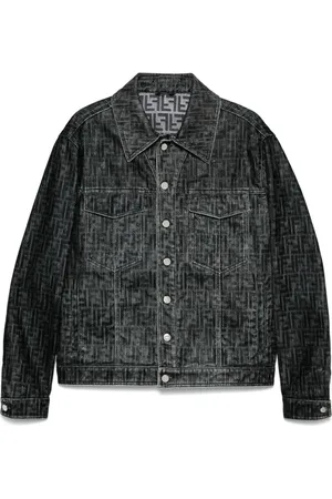 Fendi Chaqueta vaquera con motivo FF