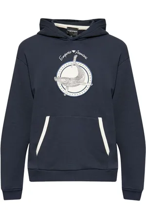 Emporio Armani Sudadera con capucha y parche del logo