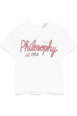PHILOSOPHY DI LORENZO SERAFINI Top con logo bordado