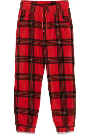 Mini Rodini Pantalones de chándal a cuadros tartán