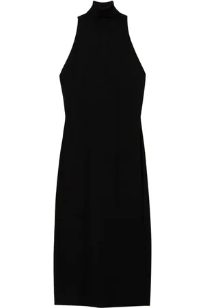 Twin-Set Vestido midi con cuello halter