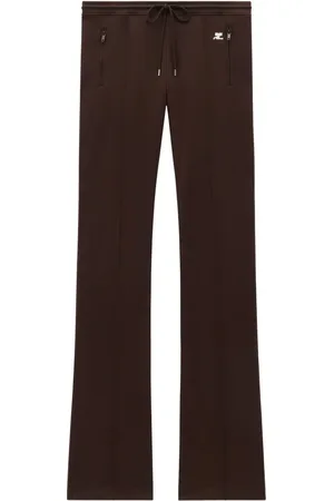 Courrèges Pantalones de chándal con logo bordado