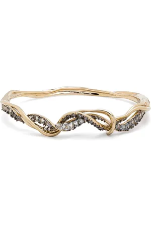 Bibi van der Velden Brazalete Vapor en oro amarillo de 18 ct con diamantes y espinela