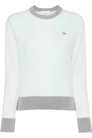 Maison Kitsuné Top con logo bordado