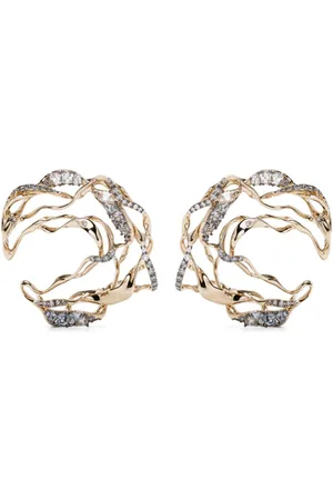 Bibi van der Velden Pendientes Smolder en oro amarillo de 18 ct con diamantes
