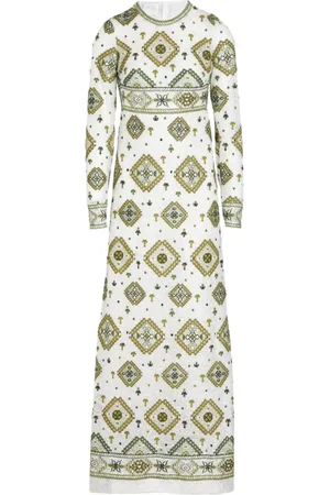 Giambattista Valli Vestido largo con estampado Tapisserie