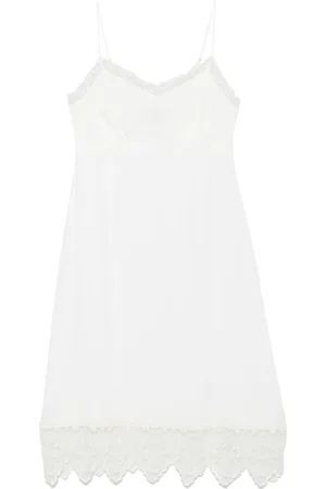 Simone Rocha Vestido midi con ribetes de encaje