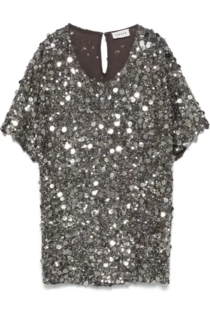 P.A.R.O.S.H. Camiseta con detalle de lentejuelas