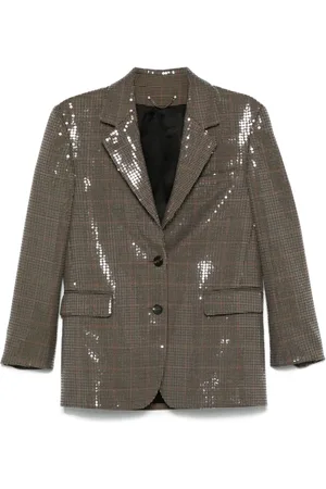Golden Goose Blazer con motivo pied de poule