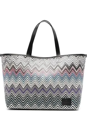 Missoni Bolso de hombro tejido en zigzag